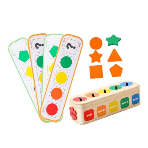 OSALADI 1 Set Geometrie Sortierspielzeug Babyspielzeug Holzpuzzles Für Kleinkinder Aktivitätsspielzeug Für Kleinkinder Holzformpuzzle Logikpuzzles Für Farbtrennspielzeug von OSALADI