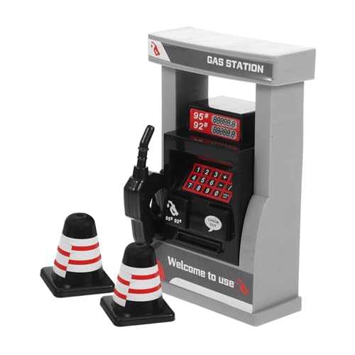 OSALADI 1 Set Simulation Tankstelle Tankstelle Modell Miniatur Tankstelle Modell Miniatur Tankstelle Gefälschte Tankstelle Modell Mini Tankstelle Kunststoff von OSALADI