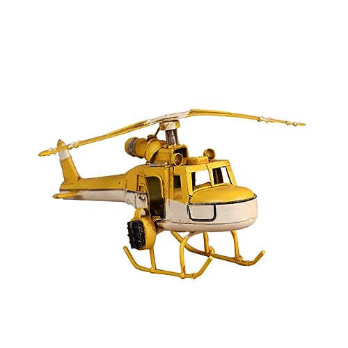 OSALADI 1 Stück Retro Flugzeugmodell Eisen Dekoration für Zuhause und Geschäft Gelb Vintage Flugzeugmodell für Sammler und Robustes Handwerk von OSALADI