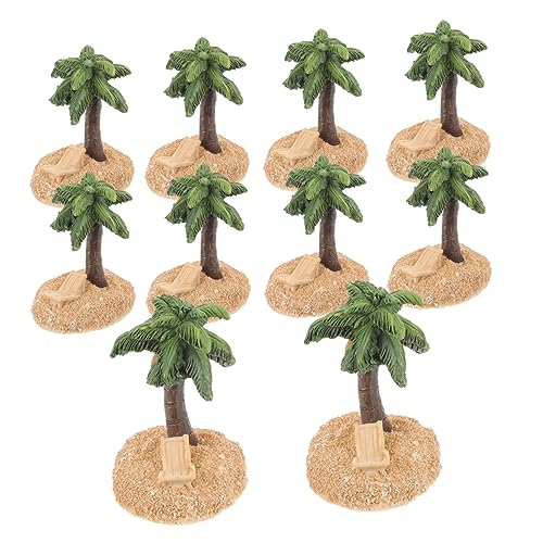OSALADI 10 Stück Teiliges Kokospalmen Resin Realistische Dekoration Langlebig Handgefertigt für Mikro Landschaften und Strand Sandkästen OSALADI 10 Stück Teiliges Kokospalmen Resin Realistische Dekoration Langlebig Handgefertigt für Mikro Landschaften und Strand Sandkästen von OSALADI