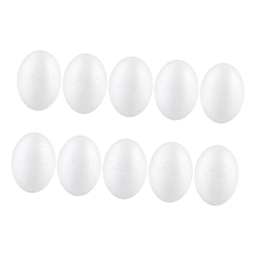 OSALADI 10 Stück Teiliges Künstliche Schaumstoff Eier Realistische Dekoration DIY Bastelset Wiederverwendbar Vielseitig für Osterfeiern und Fotorequisiten von OSALADI