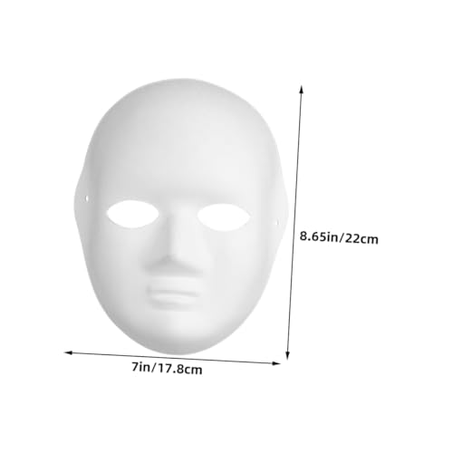 OSALADI 10 Stück Weiße Papiermasken für Damen Blanko Leicht und Atmungsaktiv zum Bemalen und Dekorieren für Karneval Halloween Mottoparty und Kreative DIY Kunstprojekte OSALADI 10 Stück Weiße Papiermasken für Damen Blanko Leicht und Atmungsaktiv zum Bemalen und Dekorieren für Karneval Halloween Mottoparty und Kreative DIY Kunstprojekte von OSALADI