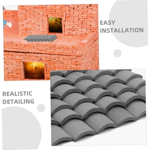 OSALADI 100 Stück Maßstab Lifelike Modell Dachziegel Miniatur Ziegelsteine für Puppenhaus Mikro Landschaftsbau DIY Dekoration OSALADI 100 Stück Maßstab Lifelike Modell Dachziegel Miniatur Ziegelsteine für Puppenhaus Mikro Landschaftsbau DIY Dekoration von OSALADI
