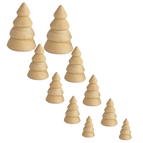 OSALADI 10Stücke Teiliges DIY Weihnachtsbaum Unvollendete Holzmodelle Für Bastelprojekte Vielseitige Weihnachtsdekoration OSALADI 10Stücke Teiliges DIY Weihnachtsbaum Unvollendete Holzmodelle Für Bastelprojekte Vielseitige Weihnachtsdekoration von OSALADI