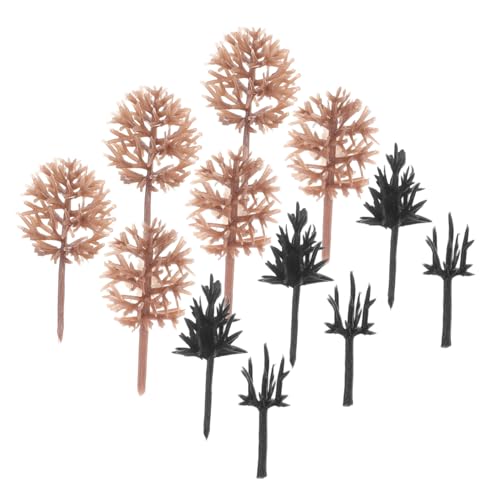 OSALADI 116 Stück Miniatur Bäume aus Robustem Kunststoff Realistisch Gestaltete Miniature Trees für Diorama Landschaft Modellbau Eisenbahn Sandtisch und DIY Mikro Landschaftsdeko von OSALADI