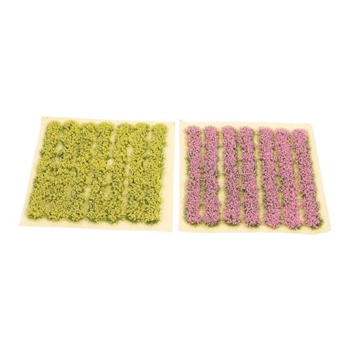 OSALADI 14 Stück Kunstrasen Kunststoff-Rasendekor rasenrasen selber Machen Sand Tischgrasmatte Fake Gras Pad Sandtisch liefern gefälschter Rasen schmücken Plastik von OSALADI