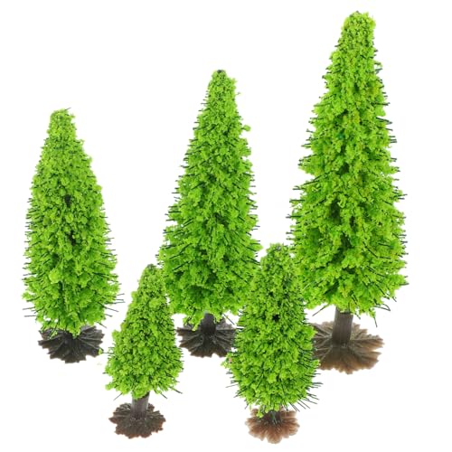 OSALADI 15 Stück Teiliges Miniatur Baum für Modellbau Realistische Landschaftsbäume in Verschiedenen Dekoration für Sandtisch DIY Szenerie Kunstvoll Gefertigte Deko Bäume von OSALADI