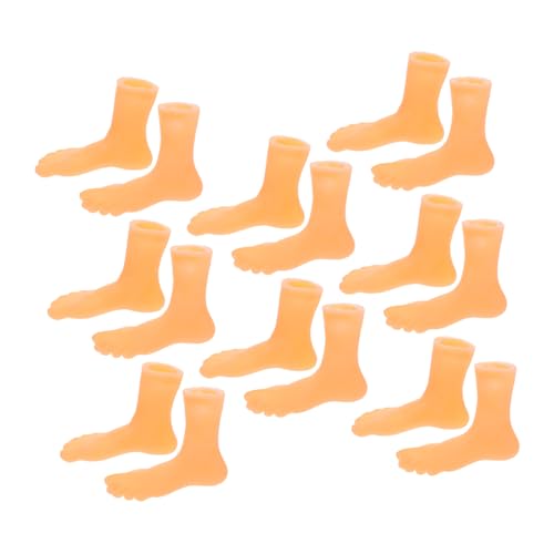 OSALADI 16 Stück Unterrichtsmodelle Zappelspielzeug für Finger Fidget Erwachsene Lustige Fußpuppe Mini-Hände kleine Fußpuppe kognitives Lehrmodell Vinyl von OSALADI