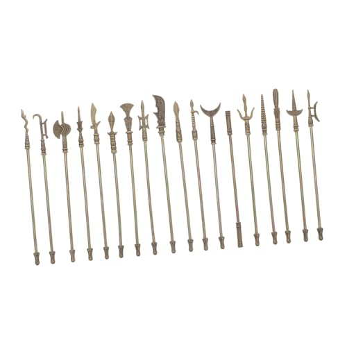 OSALADI 18 Stück Waffenmodell Verzierungen Streichhölzer Ornament Dekoration Schmuck Kinderspielzeug Lehrreich Miniatur Lernen Basteldekore Aus Legierung Light Brown Zinklegierung von OSALADI