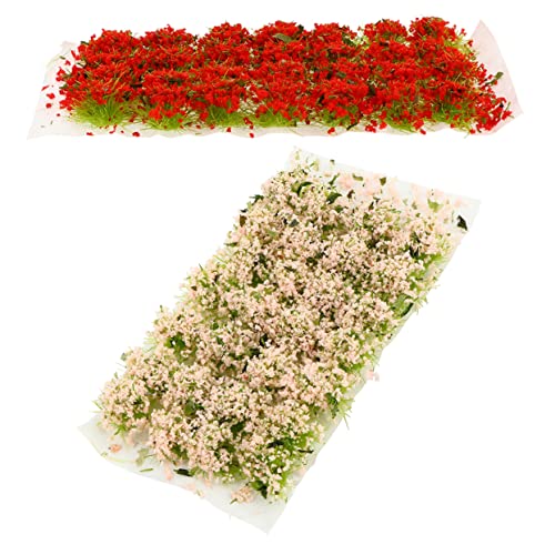 OSALADI 2 Boxen Künstliche Pflanzen Mikrolandschaft Ornament Simulierte Blumenbüschel für DIY Sandtisch Modellbau Tabletop Spiele Rot OSALADI 2 Boxen Künstliche Pflanzen Mikrolandschaft Ornament Simulierte Blumenbüschel für DIY Sandtisch Modellbau Tabletop Spiele Rot von OSALADI