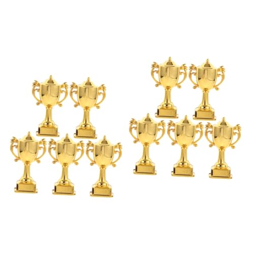 OSALADI 2 Sätze Kuchenmodell Dekoration Mini Trophäen Für Erwachsene Grün Dekorationen Party Kuchen-trophäen-dekoration Trophäenmodell Aus Plastik Kuchendekor-modell Golden 5 Stück * 2 von OSALADI