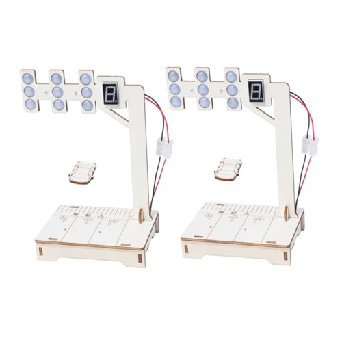 OSALADI 2 Sätze Stem Traffic Light Bausatz Holzmodell DIY Ampelspielzeug für Teens Pädagogisches Kit Praktischer Fähigkeiten und Logisches von OSALADI