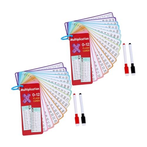 OSALADI 2 Sätze Wiederverwendbare Mathematik Karten mit Ringen Interaktive Flashcards für Unterricht Lernspielzeug OSALADI 2 Sätze Wiederverwendbare Mathematik Karten mit Ringen Interaktive Flashcards für Unterricht Lernspielzeug von OSALADI