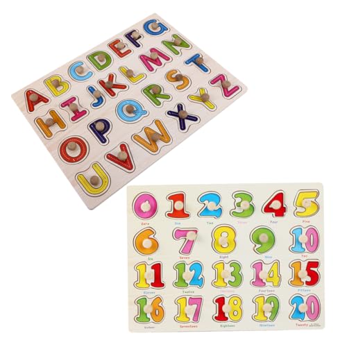 OSALADI 2 Satz Vorschulspielzeug Montessori-rätsel Zahlenblock Mit Großen Zahlen Zahlenrätsel Alphabet-rätsel ABC-Puzzle Kleinkind -rätsel Steckpuzzles Für Kleinkinder Holz OSALADI 2 Satz Vorschulspielzeug Montessori-rätsel Zahlenblock Mit Großen Zahlen Zahlenrätsel Alphabet-rätsel ABC-Puzzle Kleinkind -rätsel Steckpuzzles Für Kleinkinder Holz von OSALADI