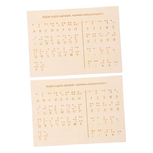 OSALADI 2 Stück Braille Lehrmittel Gadgets Für Blinde Braille Bücher Braille Für Anfänger Blindentafeln Braille Lehrmittel Braille Display Braille Tafel Holz Khaki OSALADI 2 Stück Braille Lehrmittel Gadgets Für Blinde Braille Bücher Braille Für Anfänger Blindentafeln Braille Lehrmittel Braille Display Braille Tafel Holz Khaki von OSALADI