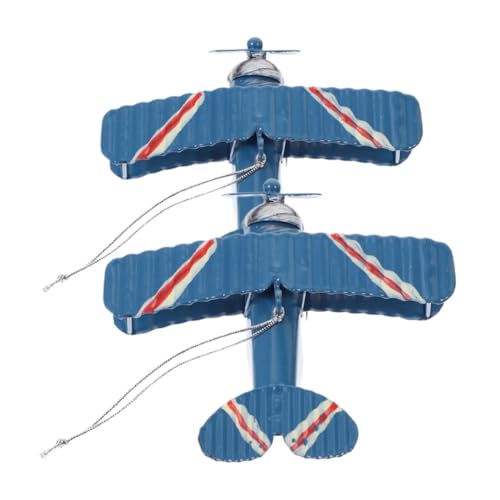 OSALADI 2 Stück Doppeldeckermodell Retro -Flugzeugmodell klein Flugzeugbaumodell Flugzeugspielzeug Gartendekoration Flugzeug Flugzeugförmiges Desktop-Ebene Wohnkultur Eisen Blau OSALADI 2 Stück Doppeldeckermodell Retro -Flugzeugmodell klein Flugzeugbaumodell Flugzeugspielzeug Gartendekoration Flugzeug Flugzeugförmiges Desktop-Ebene Wohnkultur Eisen Blau von OSALADI