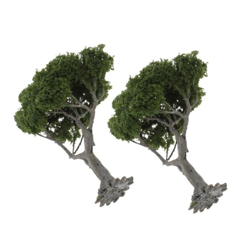 OSALADI 2stücke Kleine Plastikbäume Für Miniatur-Modellbau Landschaftsbaum-Set Künstliche Miniaturbäume Für Sandtisch-Dekoration Modelleisenbahn-zubehör Materialien Für von OSALADI