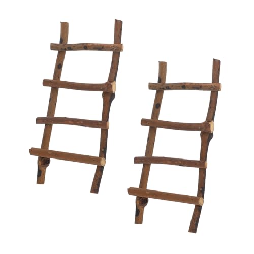 OSALADI 2 Stück Mini Rattan Leiter Robuste Miniatur Dekoleiter aus Natürlichem Rattan Vielseitige Gartendeko und Fotorequisite für DIY Feengarten Puppenhaus und OSALADI 2 Stück Mini Rattan Leiter Robuste Miniatur Dekoleiter aus Natürlichem Rattan Vielseitige Gartendeko und Fotorequisite für DIY Feengarten Puppenhaus und von OSALADI