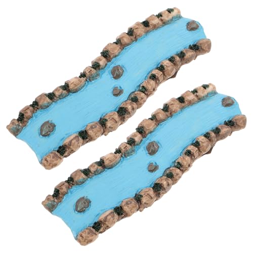 OSALADI 2 Stück Teiliges Miniatur-fluss Stabilem Resin mit Realistischen Details Dekorativer Bach für Sandtafeln und Mikro-landschaften für Feengarten Psychologische Sandspiel-dioramen OSALADI 2 Stück Teiliges Miniatur-fluss Stabilem Resin mit Realistischen Details Dekorativer Bach für Sandtafeln und Mikro-landschaften für Feengarten Psychologische Sandspiel-dioramen von OSALADI
