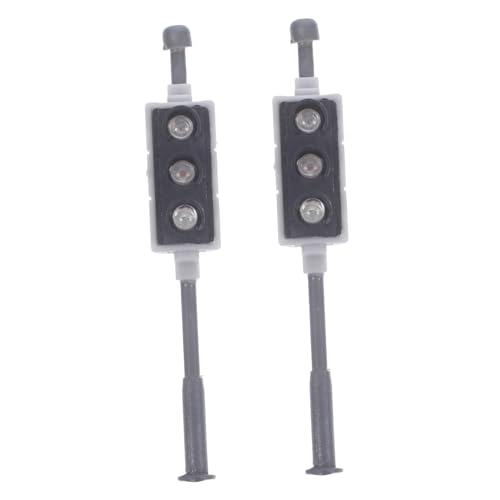 OSALADI 2 Stück Verkehrsampel Modell DIY Signal Dekoration für Simuliertes Verkehrslicht für Sandtisch und Modellbau OSALADI 2 Stück Verkehrsampel Modell DIY Signal Dekoration für Simuliertes Verkehrslicht für Sandtisch und Modellbau von OSALADI