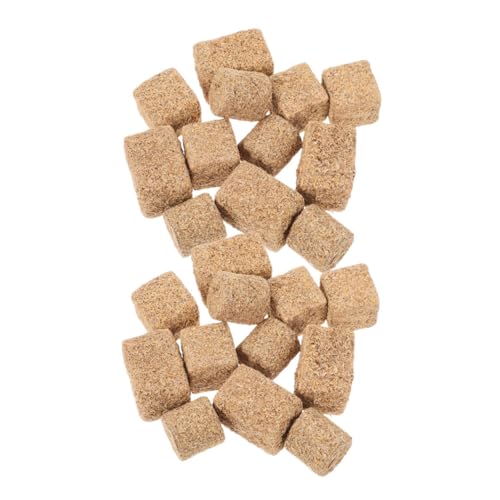 OSALADI 24 Stück Mini-heuhaufen-Modell Kleine Heudekoration Strohballen Zur Dekoration Miniatur-heuballen Mini-heuballen Zur Dekoration Miniatur-strohballen Miniaturdekor Light Brown Holz von OSALADI