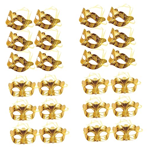 OSALADI 24 Stück Teiliges Mini Masken Halloween Karneval Kostüm Party Masquerade Ball Dekorativ Langlebig für Damen Cosplay und Tanzveranstaltungen von OSALADI