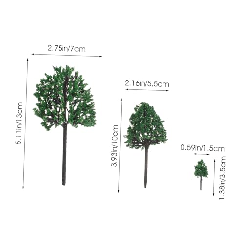 OSALADI 24 Stück Teiliges Miniatur Baum Modell für Sandtisch DIY Landschaftsgestaltung Realistische Baumdeko Kompakte für Modelleisenbahn Diorama und Architektur szenerien OSALADI 24 Stück Teiliges Miniatur Baum Modell für Sandtisch DIY Landschaftsgestaltung Realistische Baumdeko Kompakte für Modelleisenbahn Diorama und Architektur szenerien von OSALADI
