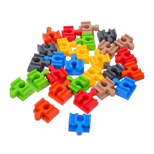 OSALADI 28 Stück Teiliges Bunte Holzschienenverbinder Kompatibel mit Holzbahn-systemen Farbenfrohe Zugschienen Zubehör für Fantasievolles Lernen und Stem-BAU Einfache Montage Spielerische OSALADI 28 Stück Teiliges Bunte Holzschienenverbinder Kompatibel mit Holzbahn-systemen Farbenfrohe Zugschienen Zubehör für Fantasievolles Lernen und Stem-BAU Einfache Montage Spielerische von OSALADI