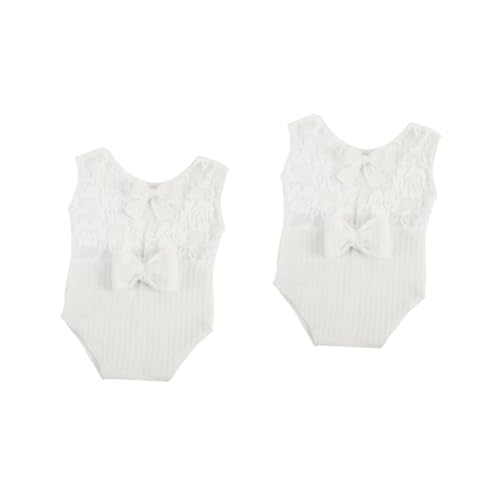 OSALADI 2st Einfarbiger Overall Mädchenkostüme Verbundene Kleider Kleid Für Mädchen Mädchen-outfit Kostüme Für Mädchen Foto-requisiten Neugeboren Weiß In Tuch Gehüllt Baby Polyester von OSALADI
