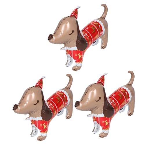 OSALADI 3 Stück Hunde Folienballons aus Aluminium Langlebig und Verschlossen als Süße Haustier Weihnachtsdeko für Kindergeburtstag Haustier-party und Festliche Anlässe OSALADI 3 Stück Hunde Folienballons aus Aluminium Langlebig und Verschlossen als Süße Haustier Weihnachtsdeko für Kindergeburtstag Haustier-party und Festliche Anlässe von OSALADI