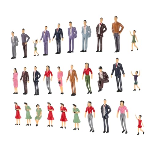 OSALADI 30pcs Stehende Miniaturfiguren Für Sandtischspielzeug Und Modellszenen Realistische Winzige Menschen Figuren Miniaturlandschaften Ornament von OSALADI