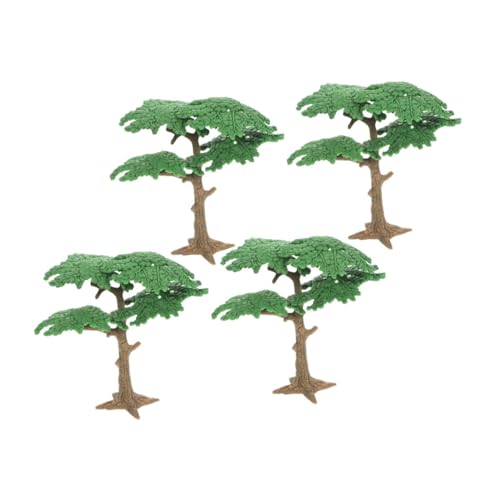 OSALADI 4 Pcs Miniaturbäume Winziges Modell Sand Tisch Baum Modell Miniatur -Szene Zubehör Bäume Für Zuglandschaft Miniaturbaum Ornamente von OSALADI