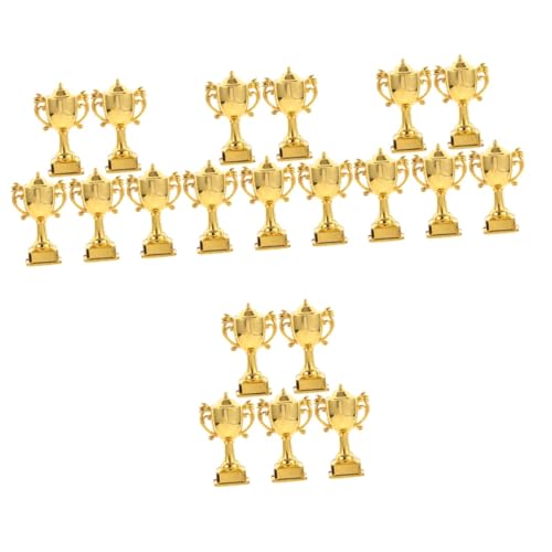 OSALADI 4 Sätze Kuchenmodell Dekoration Klein Partydekorationen Rosa Mini-trophäen Grün Trophäen Für Erwachsene Hochzeit Kuchen Verzieren Zinn Dekorativ Wählt Golden Plastik 5 Stück * 4 von OSALADI