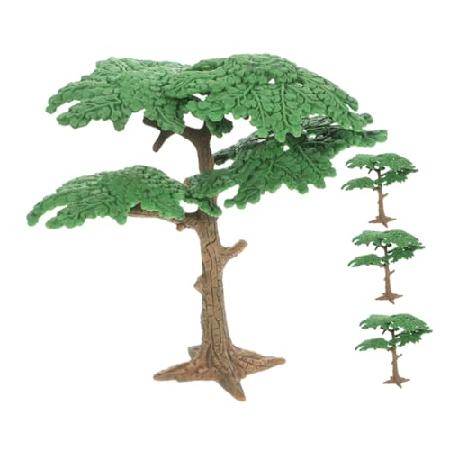 OSALADI 4 Stück Simulationslandschaftsbaum Gleisszene Zubehörbaum Mikrosimulation Kleiner Baum Puppenhaus Landschaftszubehör Straßenbaummodell Sandtischmodell Miniaturbaummodell von OSALADI