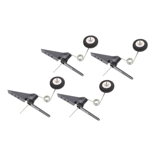 OSALADI 4 Stück Teiliges Rc Flugzeug Landegeräte Leichtes Untergestell mit Stabiler Heckradaufnahme Optimiert für Sanfte Landungen Verbesserte Steuerung Geeignet für Modellflugzeuge Klasse von OSALADI
