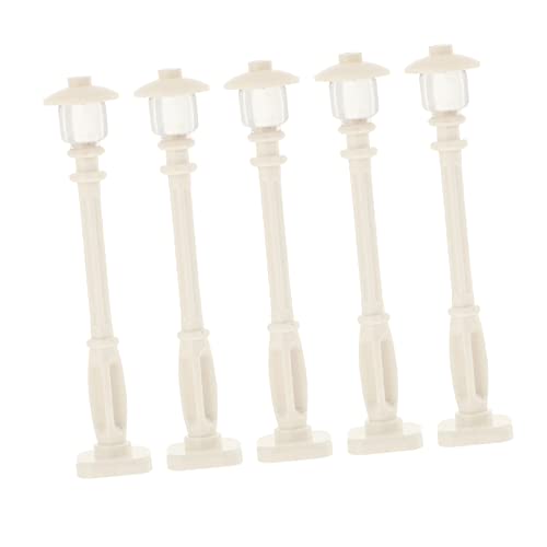 OSALADI 5 Stück Simulation Straßenlaterne Gartenwegbeleuchtung Straßenlaterne Lampe Straßenlaternenmodell Mini Lichtmodelle Miniatur Straßenlaternenmodell Mini Licht von OSALADI