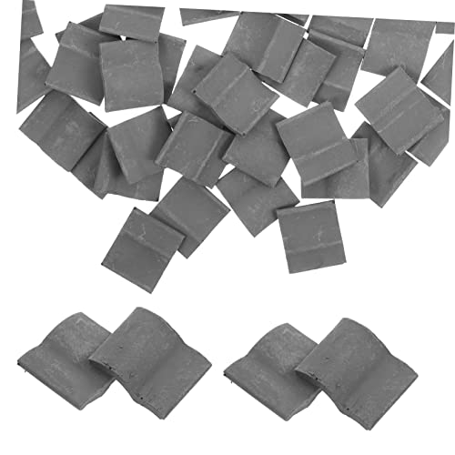 OSALADI 50 Stück Dachziegel Simulationsziegel für DIY Miniaturdächer für Garten und Modellbauprojekte für Bastelarbeiten von OSALADI
