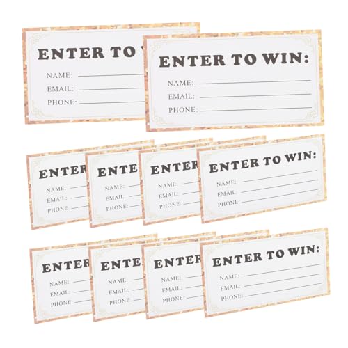OSALADI 50 Stück Lotteriekarten Tombola-Ticket-veranstaltung Lotterielos-Spinner Gewinnspielboxen Strafzettel Für Idioten Chef-tageskarte Lustig Tombola-Korb Dahn -Tickets Papier Golden von OSALADI