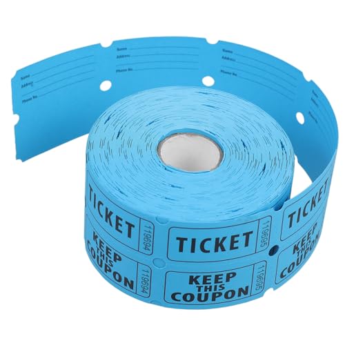 OSALADI 500 Stück Rolle Lottoscheine Verlosungstickets Partytickets Lose für die Feiertags-Tombola Eintrittskarten für Veranstaltungen verlosen 170g Doppeloffsetpapier Sky-Blue OSALADI 500 Stück Rolle Lottoscheine Verlosungstickets Partytickets Lose für die Feiertags-Tombola Eintrittskarten für Veranstaltungen verlosen 170g Doppeloffsetpapier Sky-Blue von OSALADI