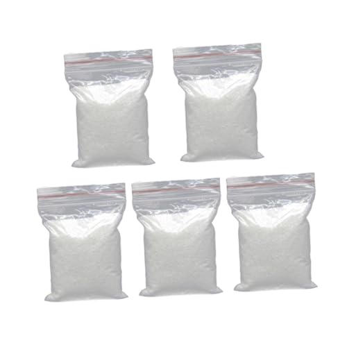 OSALADI 5Packungen Multifunktionaler Weißer Aquariumsand Feiner Sand für Aquarium und Hochzeitsdekoration für Vasen Terrarien und Arrangements von OSALADI