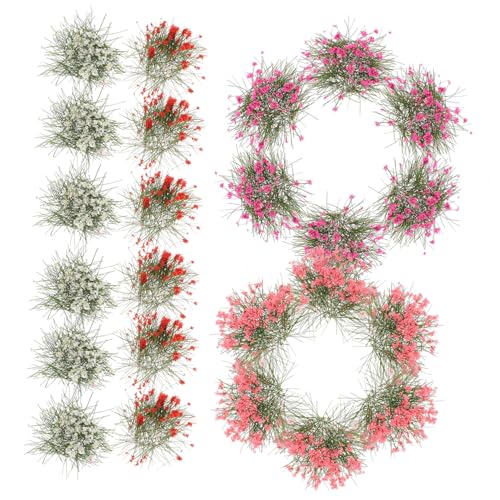 OSALADI 5Stücke Cluster für Micro Landschaftsdekoration Statische Grasbüschel Sandtischschmuck Garten und Szenengestaltung von OSALADI