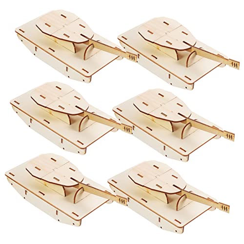 OSALADI 6 Stck. Teiliges Unbemaltes Holz Panzermodell DIY Bausatz für Blanko Panzer Modell Einfach zu Montieren Fördert Kreativität und Motorische Fähigkeiten OSALADI 6 Stck. Teiliges Unbemaltes Holz Panzermodell DIY Bausatz für Blanko Panzer Modell Einfach zu Montieren Fördert Kreativität und Motorische Fähigkeiten von OSALADI