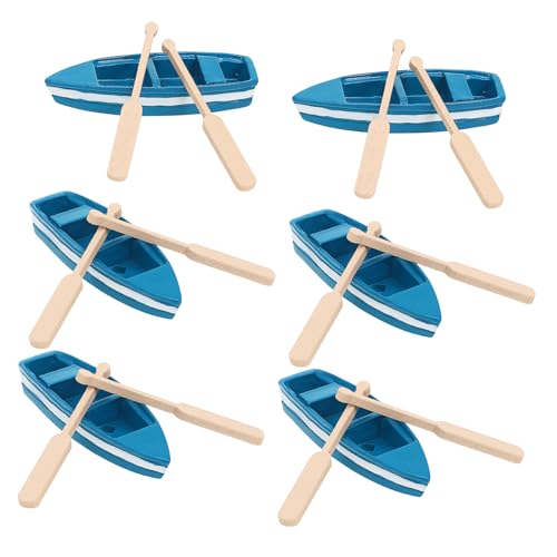 OSALADI 6 Stück Blaue Bootsverzierung klein Reihe Boot Figur nautische Bootsdekoration thematisiert Miniboote Boot-Modell- -Schlafzimmer- schwimmendes Bootsspielzeug Holz OSALADI 6 Stück Blaue Bootsverzierung klein Reihe Boot Figur nautische Bootsdekoration thematisiert Miniboote Boot-Modell- -Schlafzimmer- schwimmendes Bootsspielzeug Holz von OSALADI