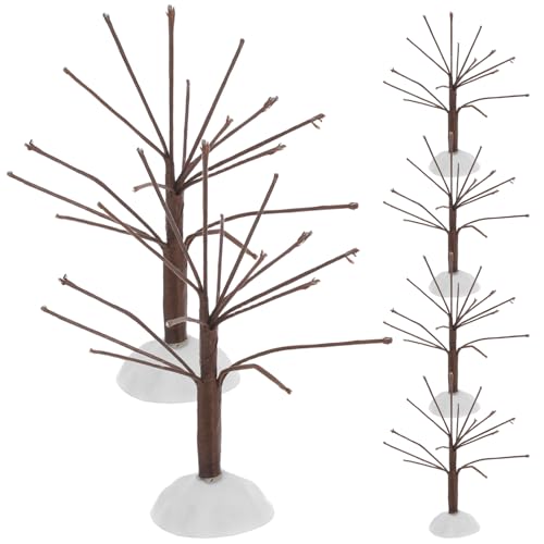OSALADI 6 Stück Mini-Baummodell Künstliche Bäume künstlicher Baumschmuck Mini-Baumschmuck Modellbäume Mini künstlicher Baum Mini-Heckenschere Mini gefälschter Baum Kunststoff Coffee von OSALADI
