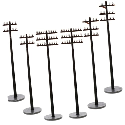 OSALADI 6 Stück Miniatur Telegrafenmasten Set Dekorative für Sandtisch Landschaften Miniatur Eisenbahn Layouts DIY Materialien für Miniaturhäuser OSALADI 6 Stück Miniatur Telegrafenmasten Set Dekorative für Sandtisch Landschaften Miniatur Eisenbahn Layouts DIY Materialien für Miniaturhäuser von OSALADI