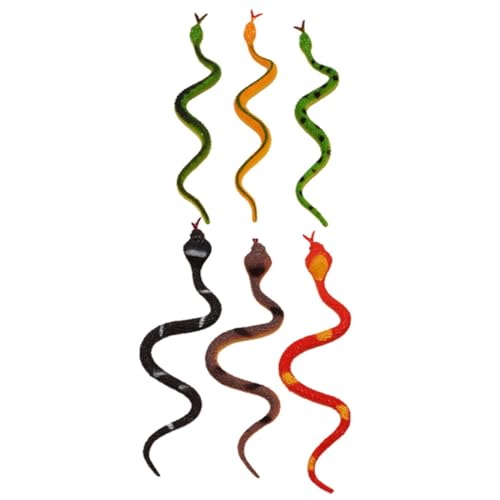 OSALADI 6 Stück Teiliges Realistische PVC Schlangenfiguren Simulation Tiermodell für Lernspielzeug Dekoration Garten Bonsai Zufälliger Stil Zufällige Farbe OSALADI 6 Stück Teiliges Realistische PVC Schlangenfiguren Simulation Tiermodell für Lernspielzeug Dekoration Garten Bonsai Zufälliger Stil Zufällige Farbe von OSALADI