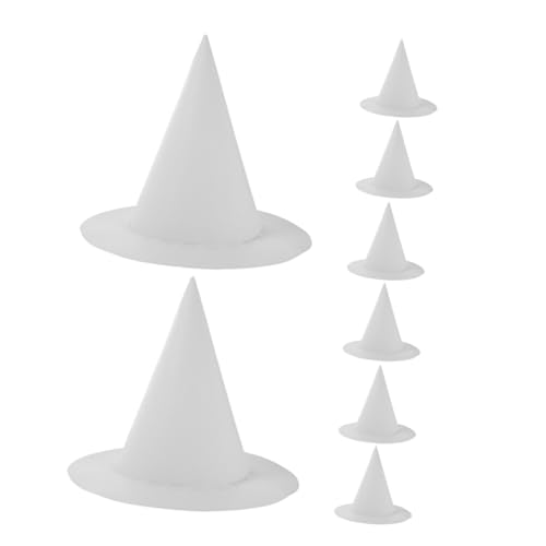 OSALADI 8 Stück Teiliges Diy Weiße Hexenhüte aus Papier Bemalbare Bastelmaterialien für Halloween Party Kreative Malvorlagen Kindgerechte Kunst und Rollenspiel Accessoires OSALADI 8 Stück Teiliges Diy Weiße Hexenhüte aus Papier Bemalbare Bastelmaterialien für Halloween Party Kreative Malvorlagen Kindgerechte Kunst und Rollenspiel Accessoires von OSALADI