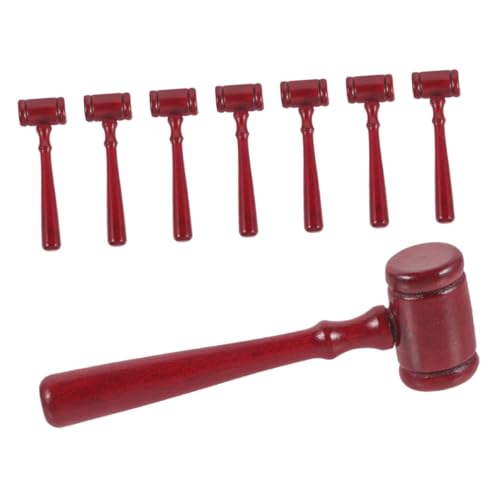 OSALADI 8 Stücke Mini Holz Richterhammer Kinder Halloween Rolle Spielen Hammer Hammer Gerichtssaal Requisiten Für Party Schule Spielen Anwalt Richter Cosplay von OSALADI