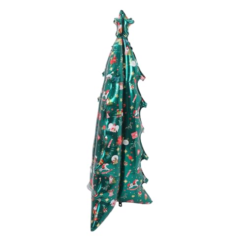 OSALADI Aufblasbare Weihnachtsbaumballons selbststehende Folienballons Weihnachtsbaum-Folienballon Urlaubsballerdekoration Urlaubsparty Ballon Weihnachtsfeier Ballon Aluminiumfolie Grün von OSALADI