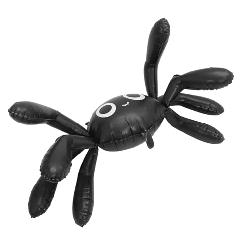 OSALADI Aufblasbarer Riesen-spinnen-folienballon für Halloween Übergroße Schwarze Spinne Wiederverwendbare Party-dekoration für Innen und Außen für Garten Rasen und Thematische Feiern von OSALADI